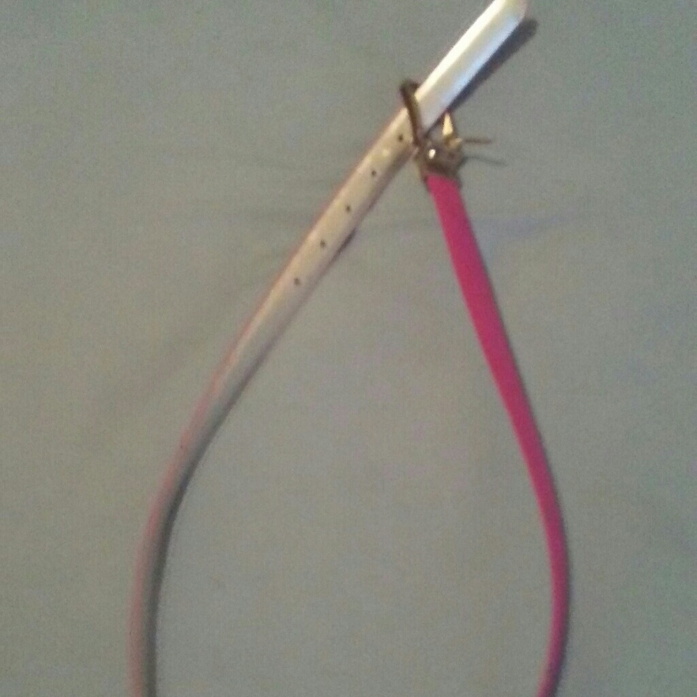 Pink and silver belt